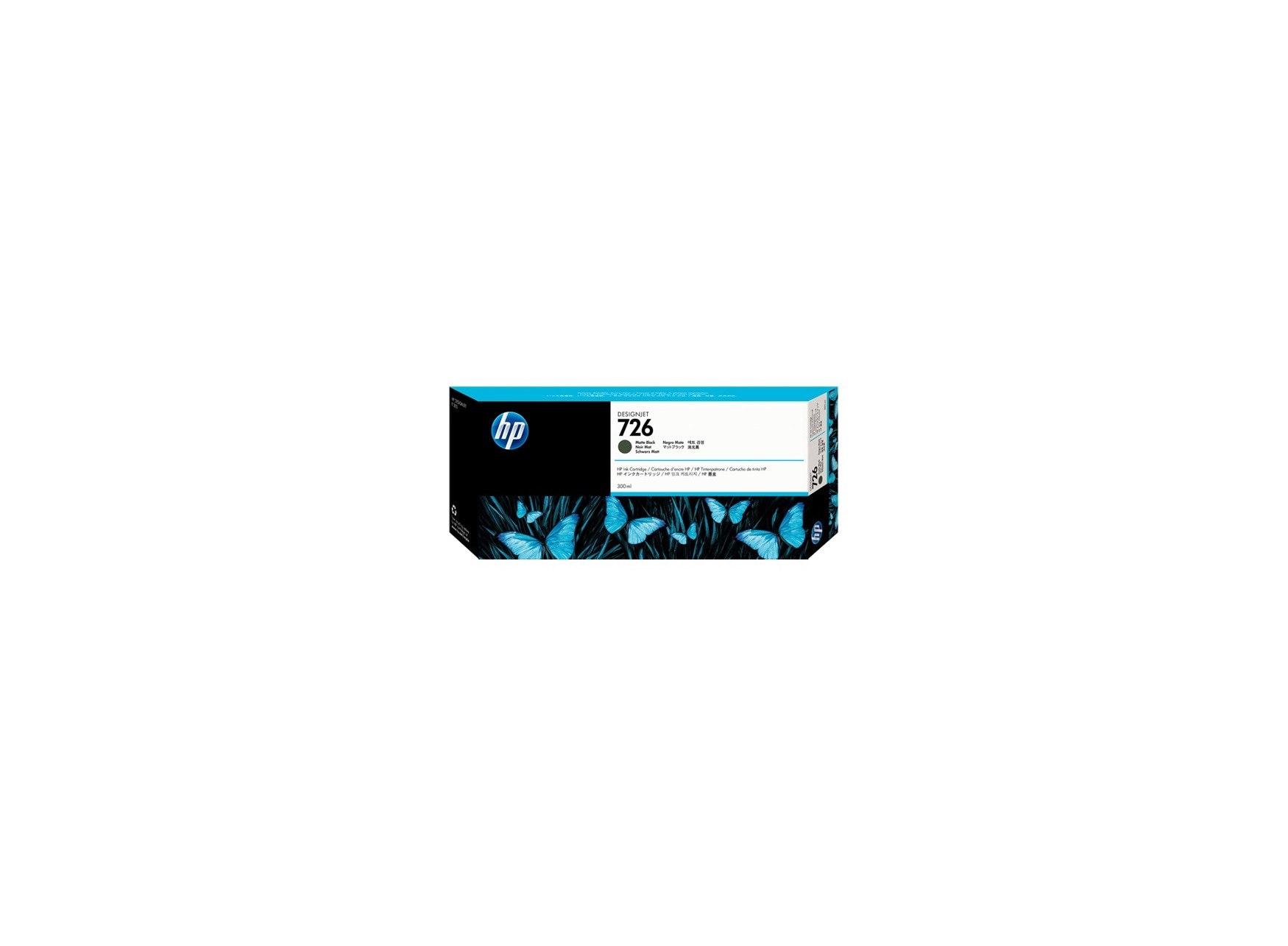 Cartucho de tinta DesignJet HP 726 negro mate de 300 ml