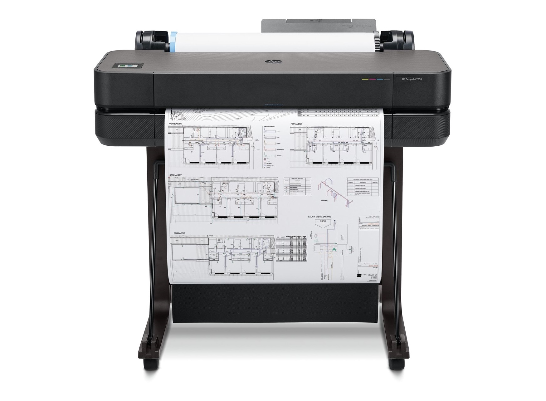 Impresora HP DesignJet T630 de gran formato (hasta A1), 24",  impresión móvil (5HB09A)
